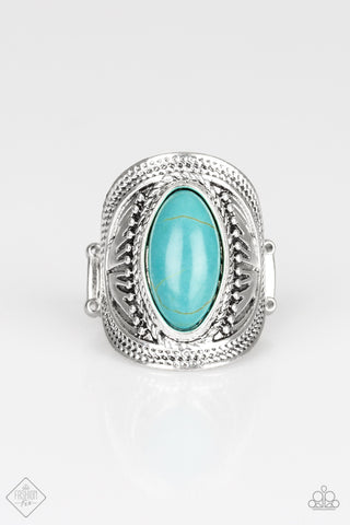 Ground RULER Blue Paparazzi Ring