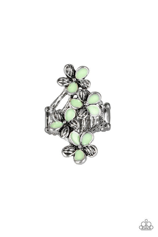 Climbing Gardens Green Paparazzi Ring
