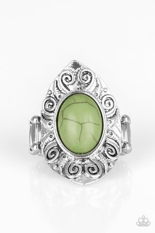 Mega Mother Nature Green Paparazzi Ring
