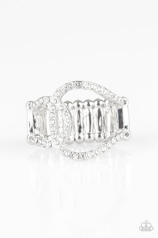 Radical Radiance White Paparazzi Ring