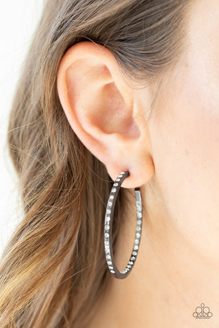 Comin Into Money Black Paparazzi Earrings