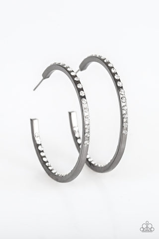 Comin Into Money Black Paparazzi Earrings