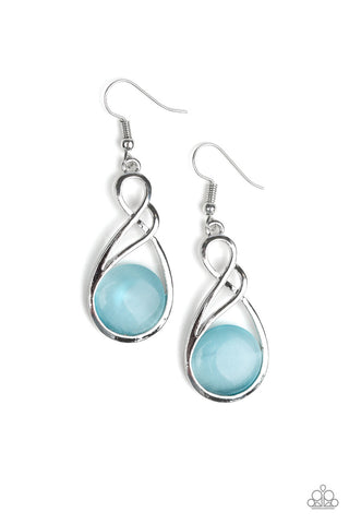 Swept Away Blue Paparazzi Earrings