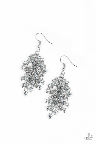 A Taste of Twilight Silver Paparazzi Earrings