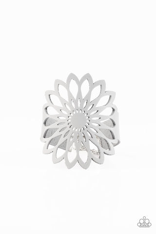 Wildly Wildflower Silver Paparazzi Bracelet