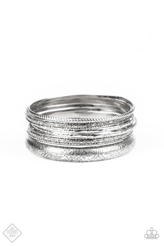 Hidden Groves Silver Paparazzi Bracelet