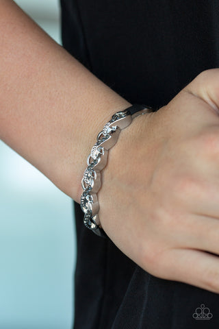 Infinite Sparkle Silver Paparazzi Bracelet