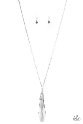 Jaw-Droppingly Jealous White Paparazzi Necklace