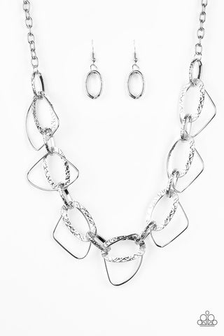 Very Avant-Garde Silver Paparazzi Necklace