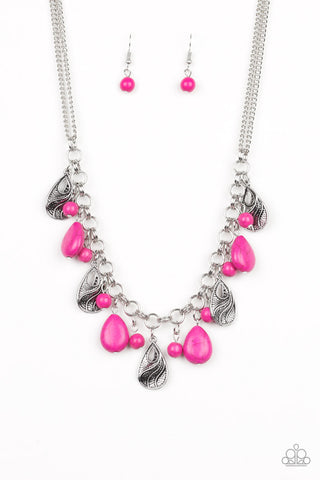 Terra Tranquility Pink Paparazzi Necklace