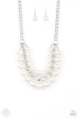 Empire State Empress White Paparazzi Necklace