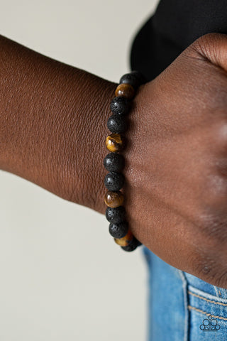 Top Ten Zen Brown Paparazzi Bracelet