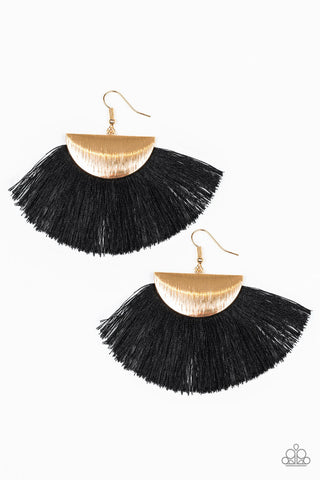 Fox Trap Black Paparazzi Earrings