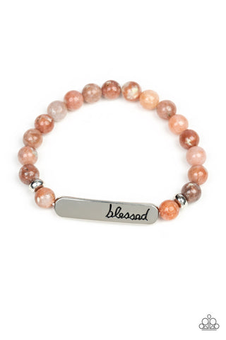 Simply Blessed - Multi - Inspirational Religious Paparazzi Bracelet - Black Diamond Exclusive