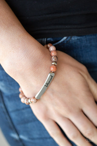 Simply Blessed - Multi - Inspirational Religious Paparazzi Bracelet - Black Diamond Exclusive