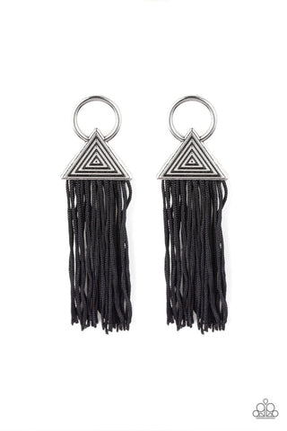 Oh My GIZA Black Paparazzi Earrings