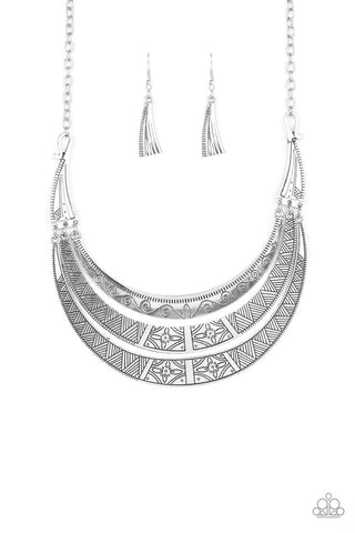 Take All You Can GATHERER Silver Paparazzi Necklace