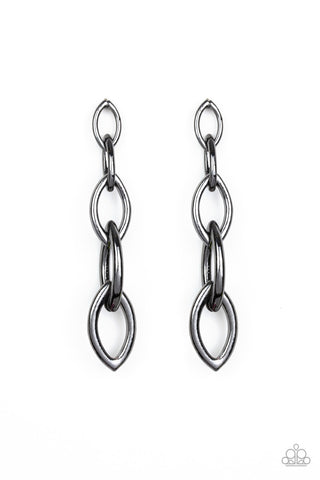 Street Spunk Black Paparazzi Earrings