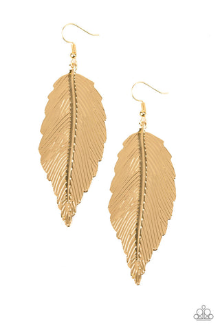 Lookin for a FLIGHT Gold Paparazzi Earrings
