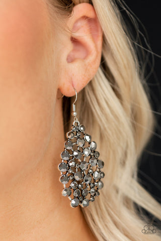 Start with a Bang Silver Paparazzi Earrings