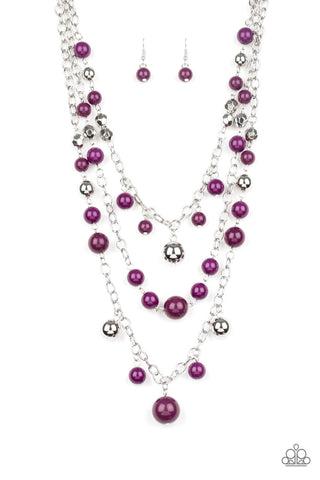 The Partygoer Purple Paparazzi Necklace