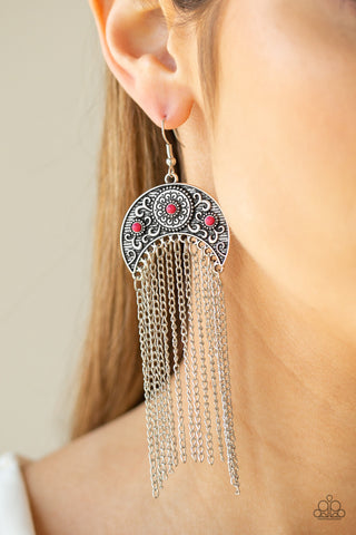 Lunar Melody Pink Paparazzi Earrings