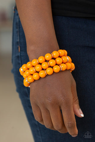 Chroma Collision Orange Paparazzi Bracelet