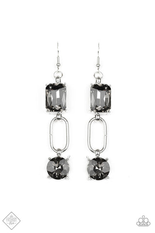 Shameless Sparkle Silver Paparazzi Earrings