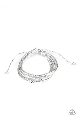 Glitter-tastic! Silver Paparazzi Bracelet
