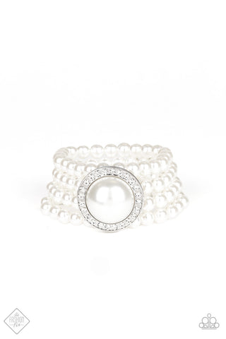 Top Tier Twinkle White Paparazzi Bracelet