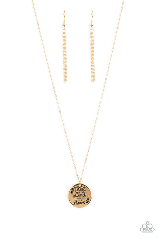 All You Need Is Trust Gold Paparazzi Necklace