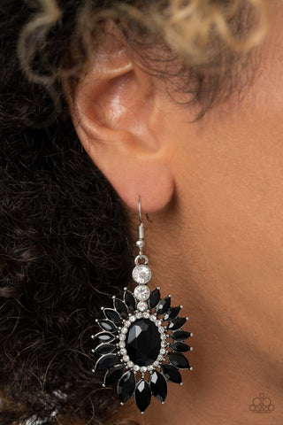 Big Time Twinkle Black Paparazzi Earrings