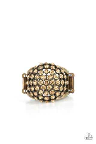 Magically Moroccan Brass Paparazzi Ring