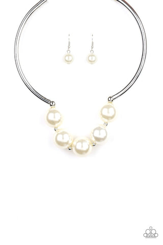 Welcome to Wall Street White Paparazzi Necklace