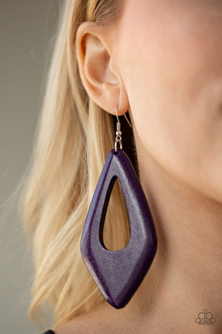 A SHORE Bet Purple Paparazzi Earrings