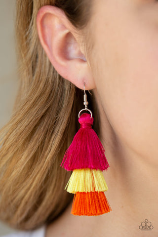 Hold on to Your Tassel! Multi Paparazzi Earrings