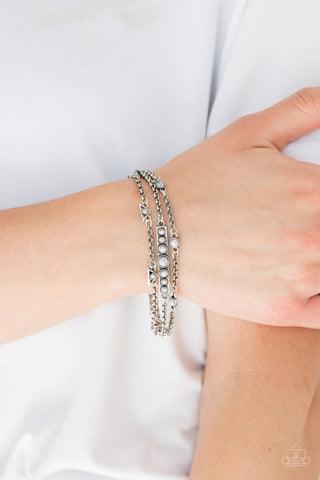 No Means NOMAD Silver Paparazzi Bracelet