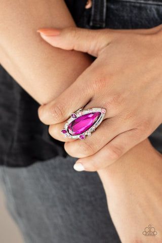Sparkle Smitten Pink Paparazzi Ring