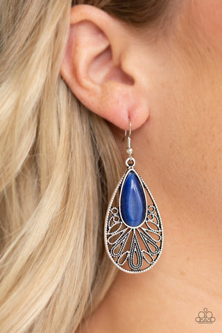 Glowing Tranquility Blue Paparazzi Earrings