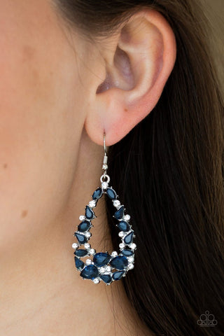 To BEDAZZLE, or Not to BEDAZZLE Blue Paparazzi Earrings