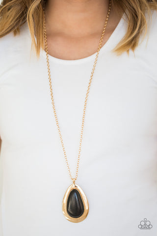 BADLAND to the Bone Gold Paparazzi Necklace