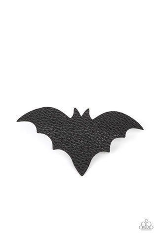 BAT to the Bone Black Paparazzi Halloween Hair Clip