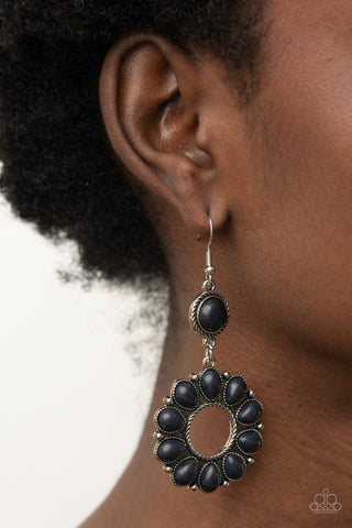 Back at the Ranch Black Paparazzi Earrings