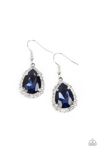 Bippity Boppity BOOM! - Blue - Teardrop Gem Paparazzi Fishhook Earrings