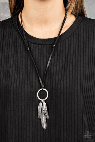 Bird Watcher Black Paparazzi Necklace