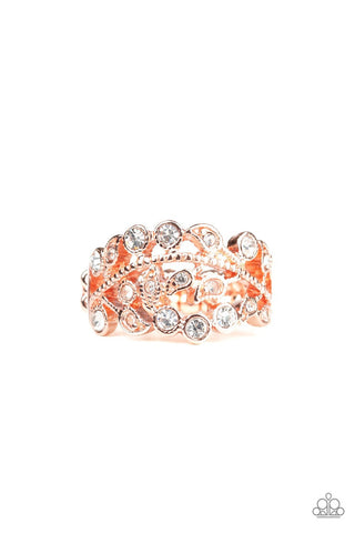 Bling Swing Copper Paparazzi Ring