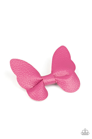 Butterfly Oasis Pink Paparazzi Hair Clip