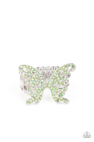 Butterfly Orchard Green Paparazzi Ring