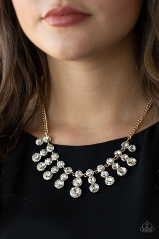Celebrity Couture Gold Paparazzi Necklace
