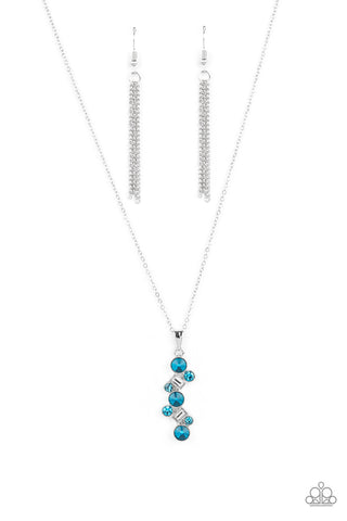 Classically Clustered Blue Paparazzi Necklace